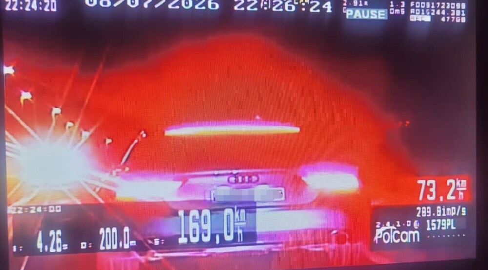 Na putu Bar – Ulcinj uhapšen državljanin Srbije, vozio 169 km/h na dionici gdje je dozvoljeno 80