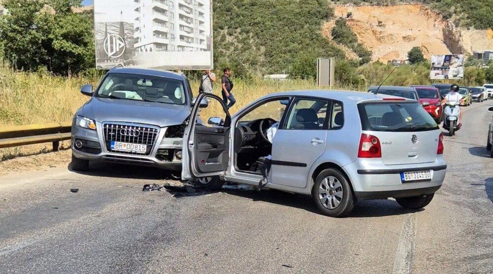 Saobraćajna nezgoda na izlazu iz Bara: Formirane velike kolone