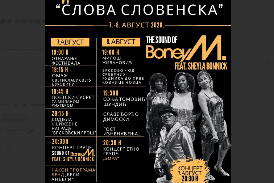 Mojkovac 7. i 8. avgusta domaćin šestog festivala „Slova slovenska“
