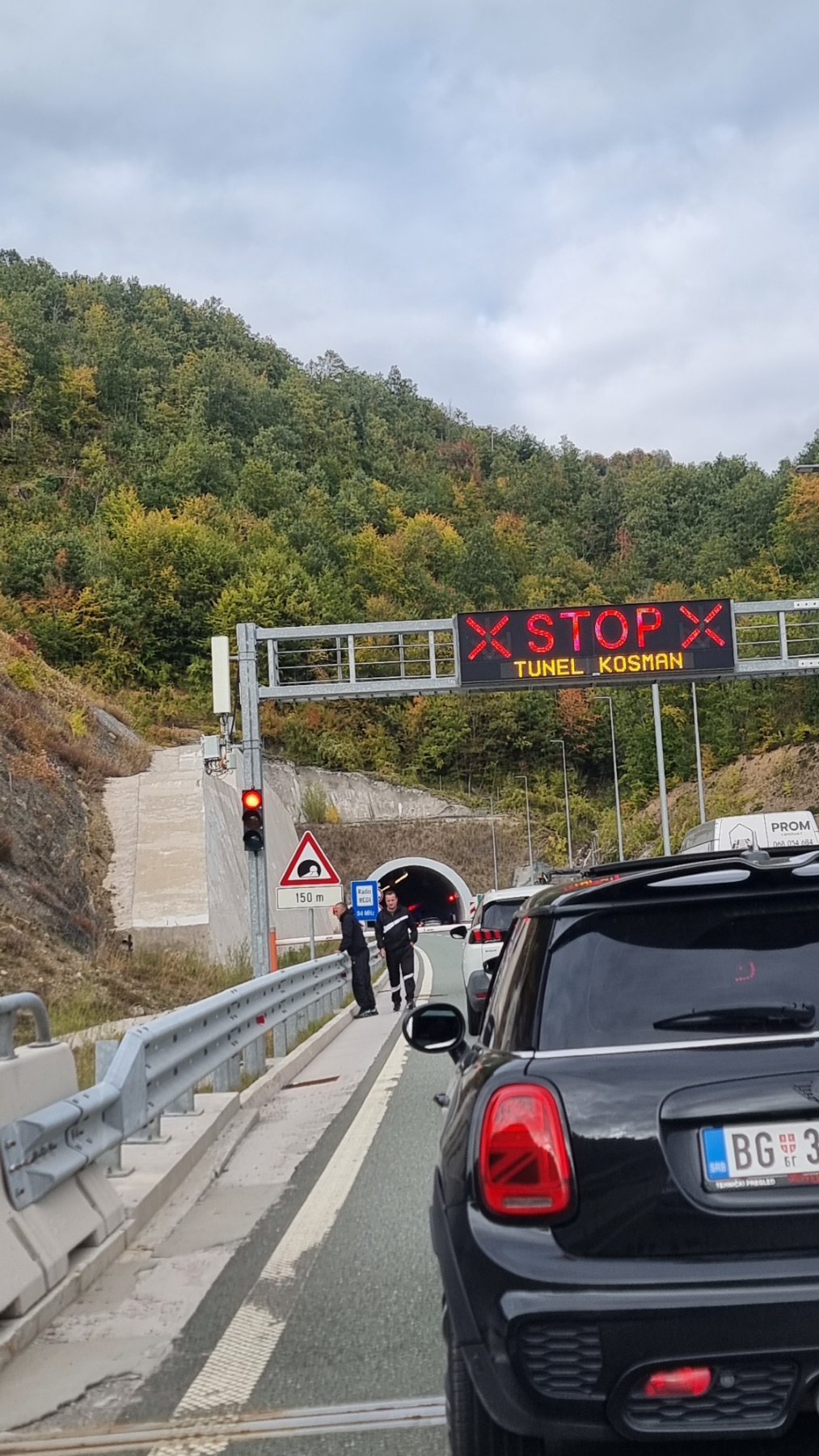 Saobraćajna nezgoda u tunelu Kosman, jedna osoba teže povrijeđena